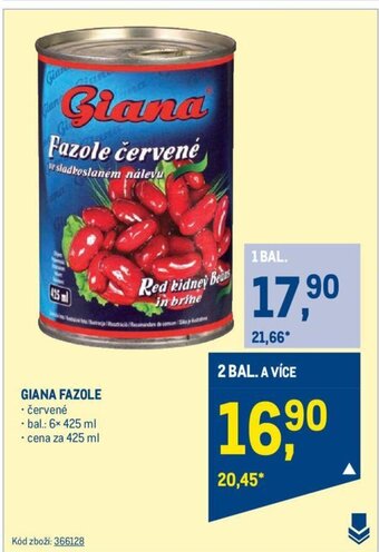 Makro GIANA FAZOLE nabídka