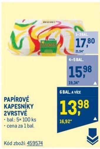 Makro PAPÍROVÉ KAPESNÍKY 2VRSTVÉ nabídka