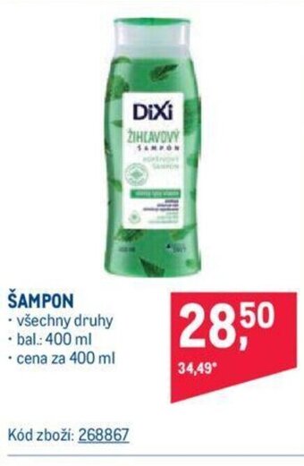 Makro ŠAMPON nabídka
