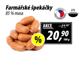 ZEMAN Farmářské špekáčky nabídka