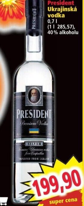 Norma President Ukrajinská vodka nabídka