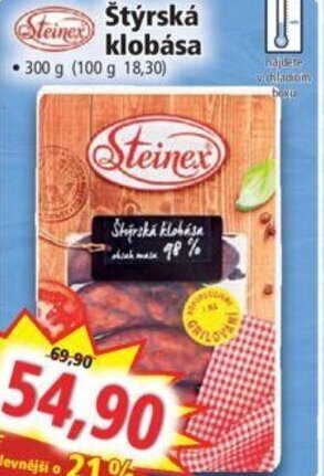 Norma Štýrská klobása nabídka