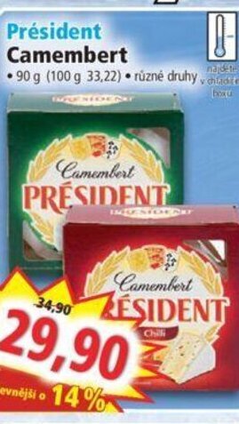 Norma Président Camembert nabídka