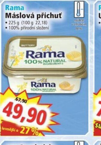 Norma Rama Máslová příchuť nabídka