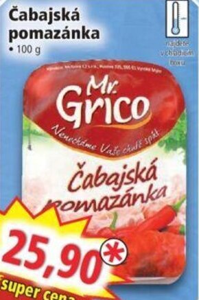 Norma Čabajská pomazánka nabídka