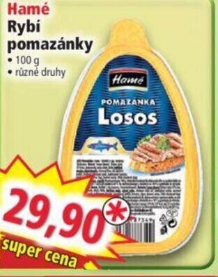 Norma Hamé Rybi pomazánky nabídka