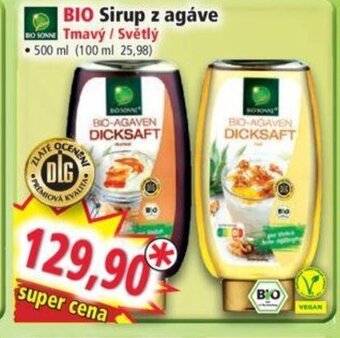 Norma BIO Sirup z agáve nabídka