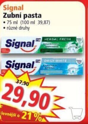 Norma Signal Zubní pasta nabídka