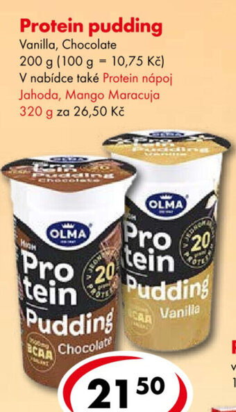 CBA Protein pudding nabídka