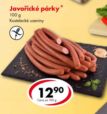 CBA Javořické párky nabídka