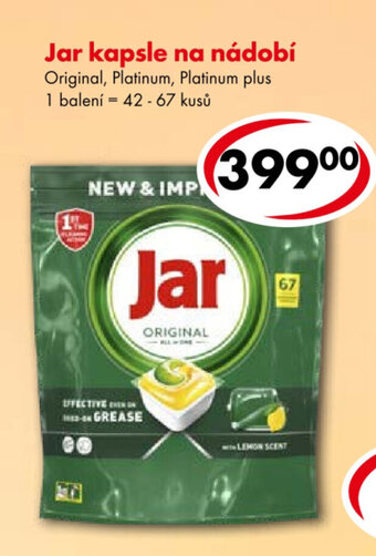CBA Jar kapsle na nádobí nabídka