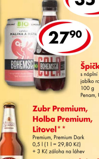 CBA Zubr Premium, Holba Premium, Litovel nabídka