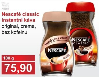 PLUS JIP Nescafé classic instantní káva nabídka