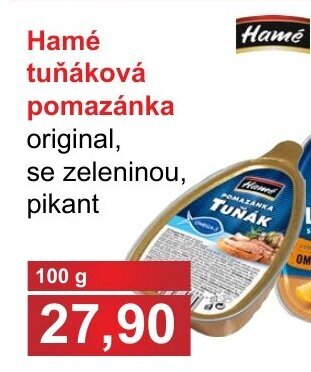 PLUS JIP Hamé tuňáková pomazánka nabídka