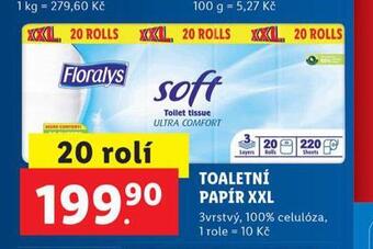Lidl Florasyl toaletní papír xxl nabídka
