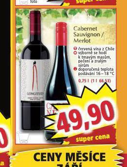 Norma Cabernet sauvignon nabídka