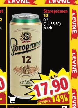 Norma Pivo staropramen nabídka