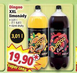 Norma Dingoo limonády nabídka