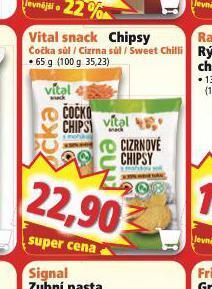 Norma Vital snack chipsy nabídka