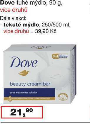 Ráj drogerie Dove tuhé mýdlo, 90 g nabídka