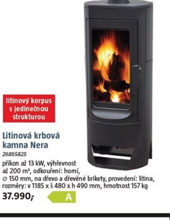 Bauhaus Litinová krbová kamna Nera nabídka
