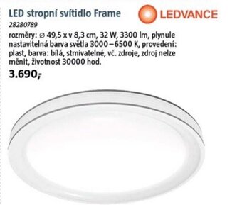 Bauhaus LED stropní svítidlo Frame nabídka