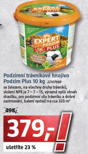Bauhaus Podzimní trávníkové hnojivo Podzim Plus 10 kg 22107668 nabídka