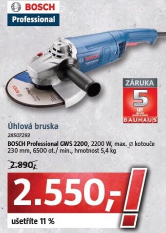 Bauhaus Úhlová bruska nabídka