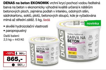 Barvy a laky drogerie DENAS na beton EKONOMIK nabídka