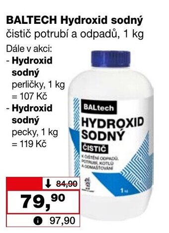 Barvy a laky drogerie BALTECH Hydroxid sodný nabídka
