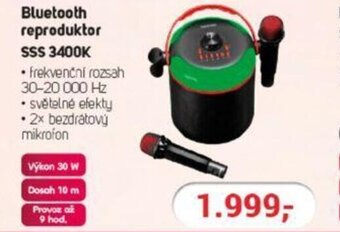 Planeo Elektro Bluetooth reproduktor SSS 6502 HYPE BLACK nabídka