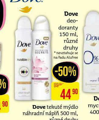 Teta Dove deodorant nabídka