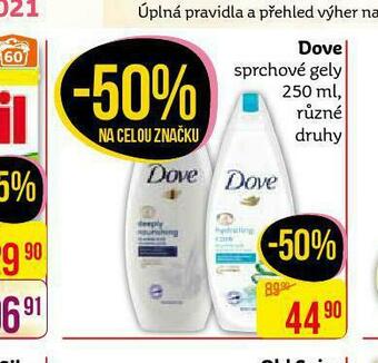 Teta Dove sprchový gel nabídka