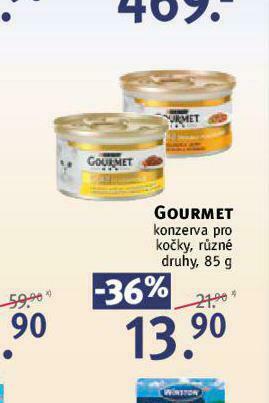 Rossmann Gourmet konzerva pro kočky nabídka