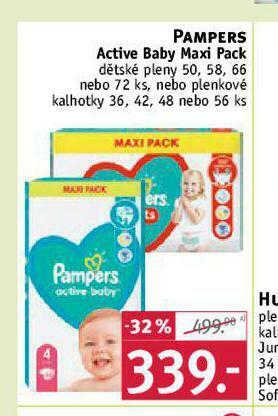 Rossmann Pampers dětské pleny nabídka