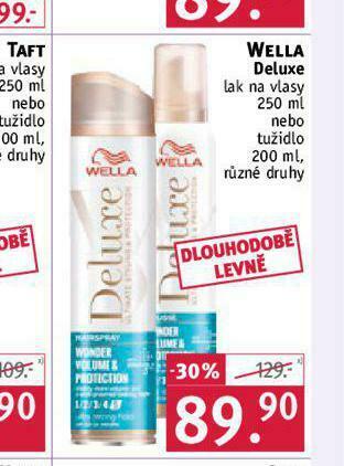 Rossmann Wella deluxe lak, tužidlo nabídka