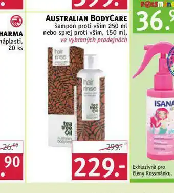 Rossmann Australian bodycare šampon proti vším nabídka