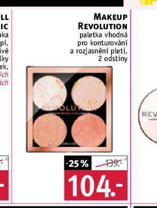 Rossmann Makeup revolution paletka nabídka