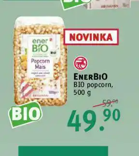 Rossmann Enerbio bio popcorn nabídka