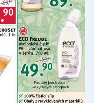 Rossmann Eco freude ekologický čistič wc nabídka