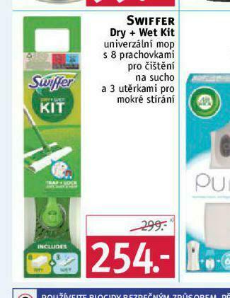 Rossmann Swiffer dry + wet kit nabídka