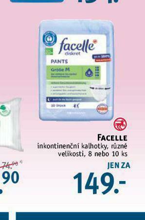 Rossmann Facelle inkontinenční kalhotky nabídka