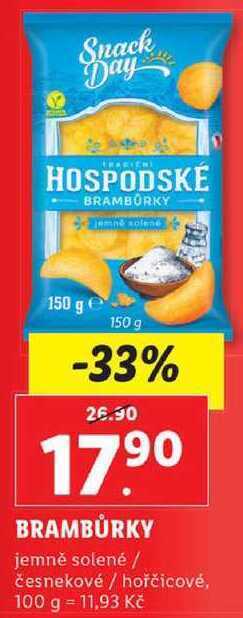 Lidl Brambůrky, 150 g nabídka