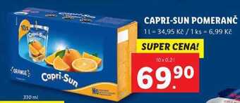 Lidl Capri-sun pomeranč, 10x 0,2 l nabídka