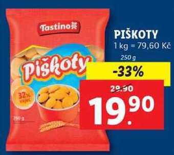 Lidl Piškoty, 250 g nabídka