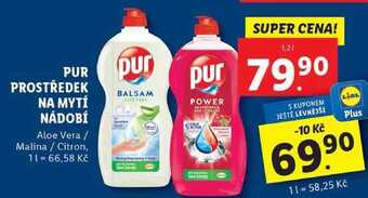 Lidl Pur prostředek na mytí nádobí, 1,2 l nabídka
