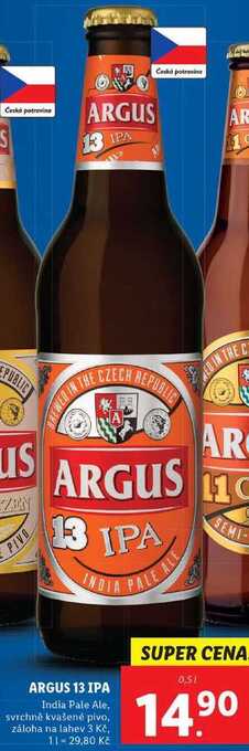Lidl Argus 13 ipa, 0,5 l nabídka
