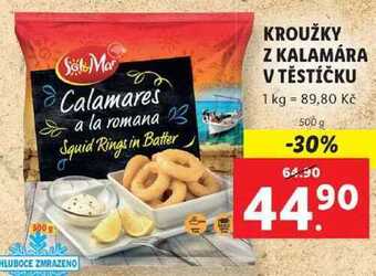 Lidl Kroužky z kalamára v těstíčku, 500 g nabídka