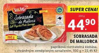 Lidl Sobrasada de mallorca, 200 g nabídka