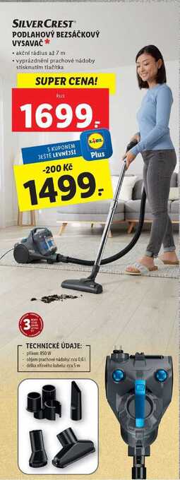 Lidl Podlahový bezsáčkový vysavač nabídka